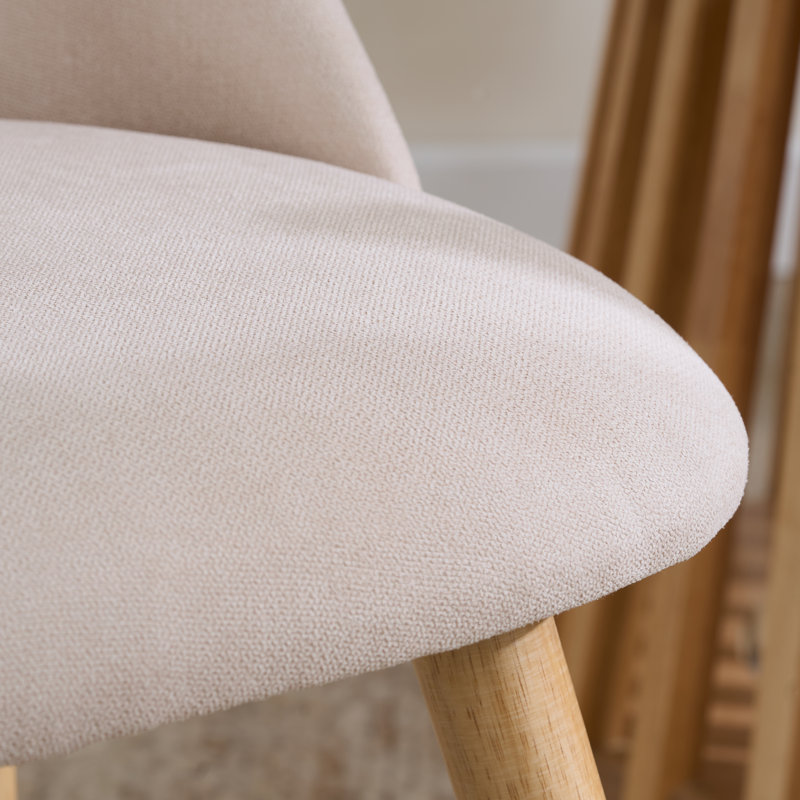 Middleton Pair Of Fabric Dining Chairs Beige