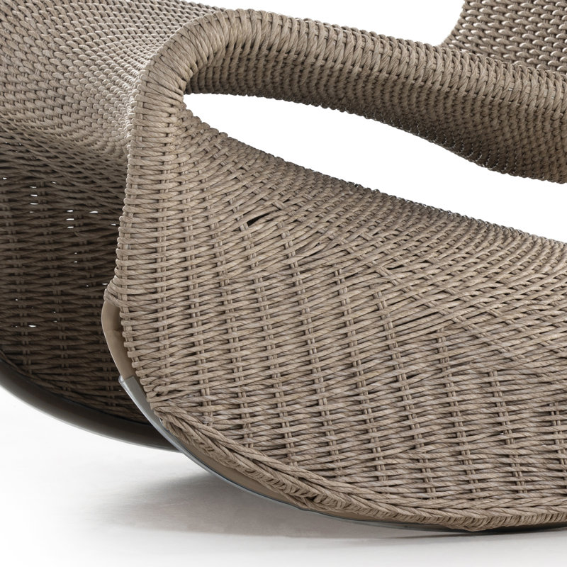 Portia Outdoor Lounge Chair, Vintage White