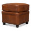 Papa Square Leather Ottoman