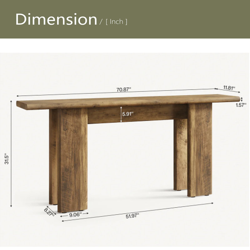 Rustic Style Couch Table,Console Table,Hallway Stand