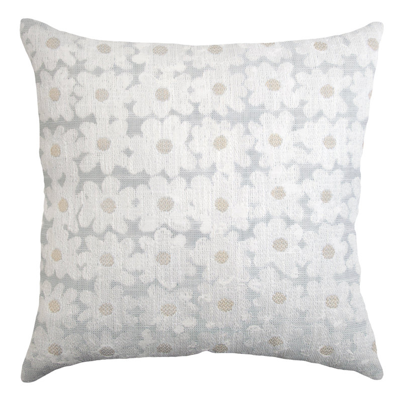 Daisy Performance Square Pillow Cover & Insert, Square 18", Shell