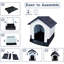 Chenil pour chien en plastique résistant aux intempéries 30 po x 24 po x 30 po pour les petits chiens Assemblage facile et pliable de la fenêtre surélevée à hauteur réglable pour le patio extérieur intérieur
