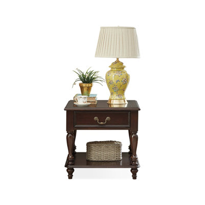 Mid-Century Modern Solid Wood End Table