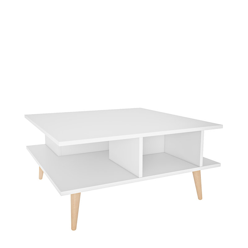 Akya Square Coffee Table, White