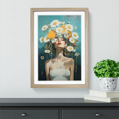 Daisy Dadaism - Single Picture Frame Print on Wood
