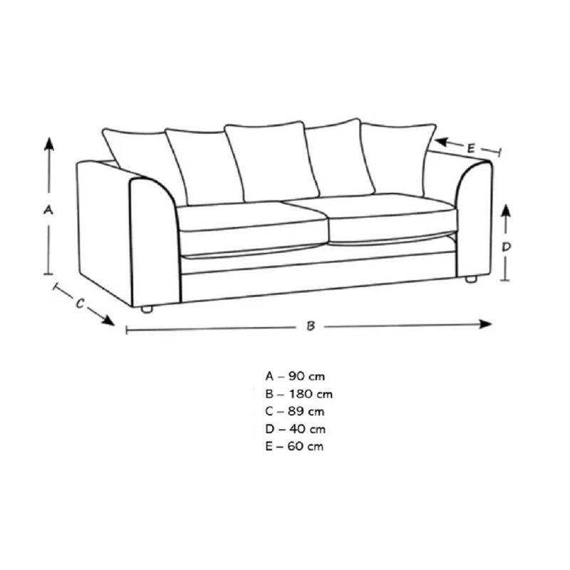 Brohdy Corduroy Sofa, Black