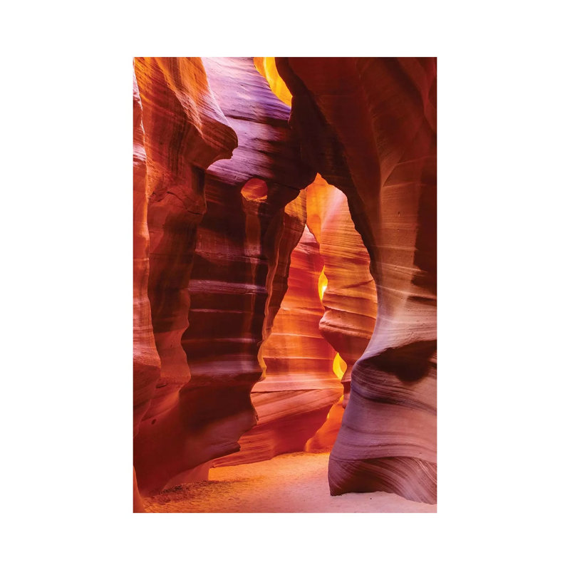 Bear Shape in Antelope Canyon 1 Piece Wall Art on Canvas, 101.6 cm H x 66.04 cm W x 1.91 cm D, Wrapped Canvas