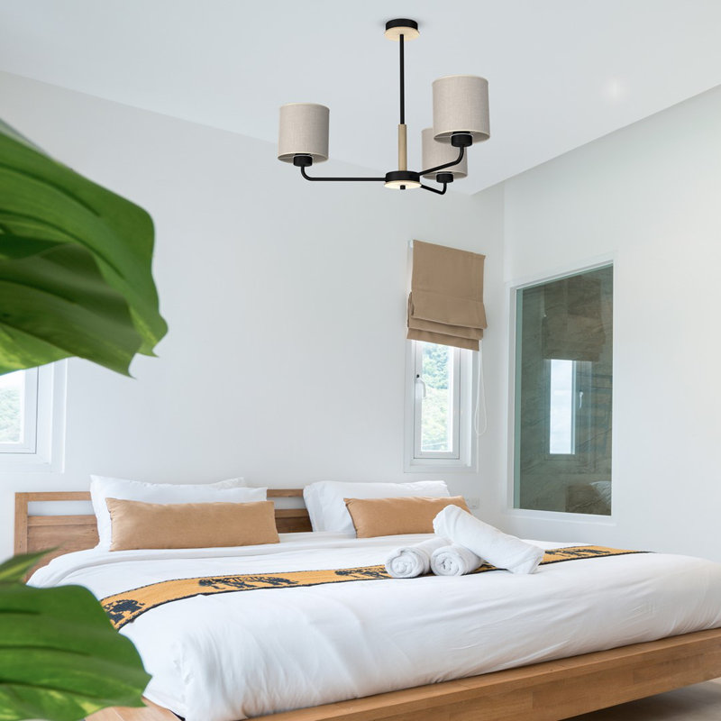 Atlanta Cotton / Cotton Blend Semi Flush Mount