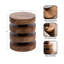 Table de bout en bois massif empilé-1064405063