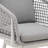 Giancola Outdoor Patio Swivel Bar or Counter Stool in Aluminum with Rope and Cushions-610796975
