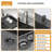 33" Gunmetal Black Drop In Kitchen Sink Stainless Steel Kitchen Sink With Pull-Out Faucet, Soap Dispenser-124062835-124062837