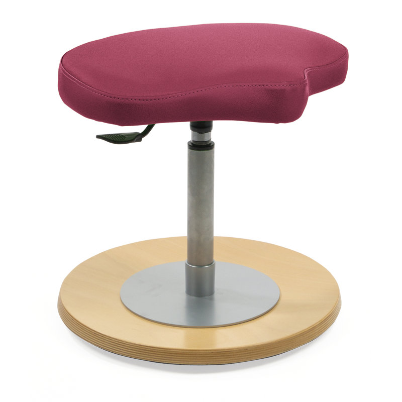 Adjustable Height Ergonomic Active Stool, Red