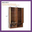 Arbre d'entrée 4 en 1 avec banc et armoire de rangement en rotin de style bohémien-781530300