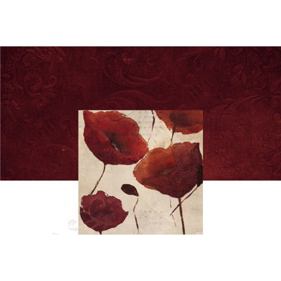 Blooming Poppies - Wrapped Canvas Painting