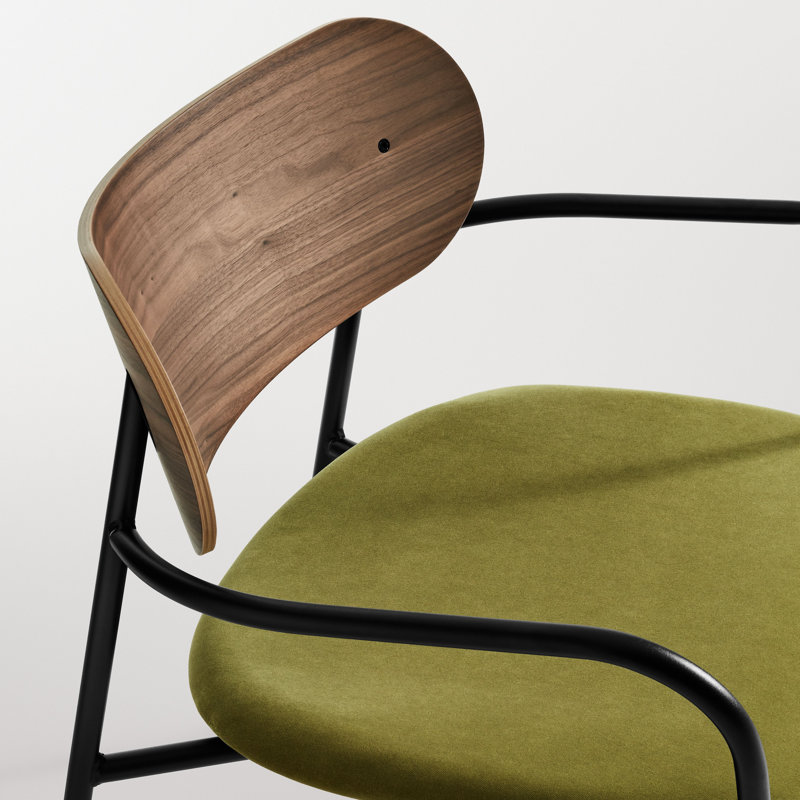 SideBySide Armchair, Bella Loden Performance Velvet