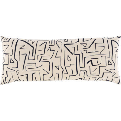 Housse et insert de coussin rectangulaire en coton Upton
