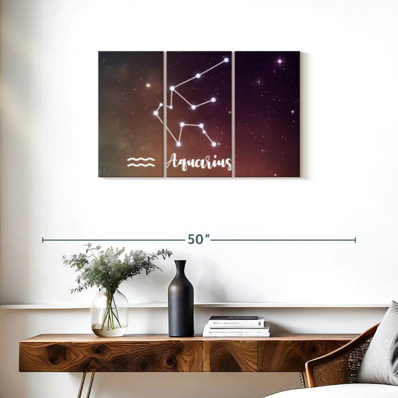 Adella Aquarius Constellation, 20" H x 33" W