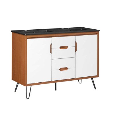 Modway Energize 48" Double Sink Bathroom Vanity