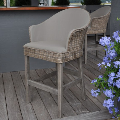 Milano Outdoor Teak Bar Stool