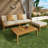 GRENADA L Shape 3Pcs Acacia Sectional Patio Sofa Set