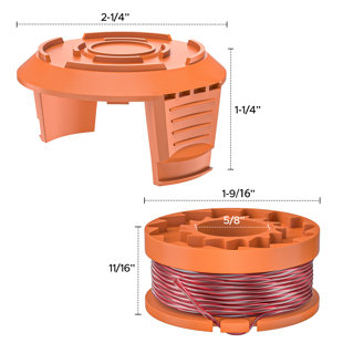 Ensemble de 8 bobines pré-coupées de 10 pi 0,065 WA0010 Worx