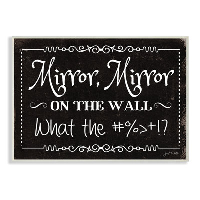 « mirror mirror typographie », impression