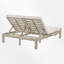 Lit de jour pour terrasse en bois massif de 66,62 po de largeur-1457270497