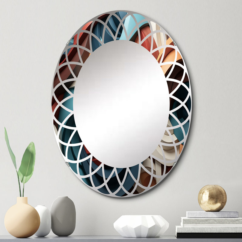 Fyllen - Miroir mural moderne ovale, 30 po x 20 po
