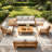 Dayo 6 - Piece Acacia Wood Patio Outdoor Conversation Set With Cushions