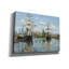 «Pirtleville Ships Riding on the Serine at Roue» par Claude Monet - reproduction d'art sur toile tendue-87903271