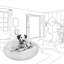 Cuddler intérieur rond en fausse fourrure Coco-175360733-175360732