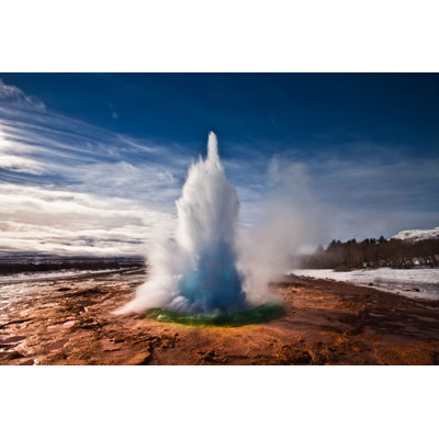Strokkur Geyser, Iceland by Jesselindemann - Wrapped Canvas Print