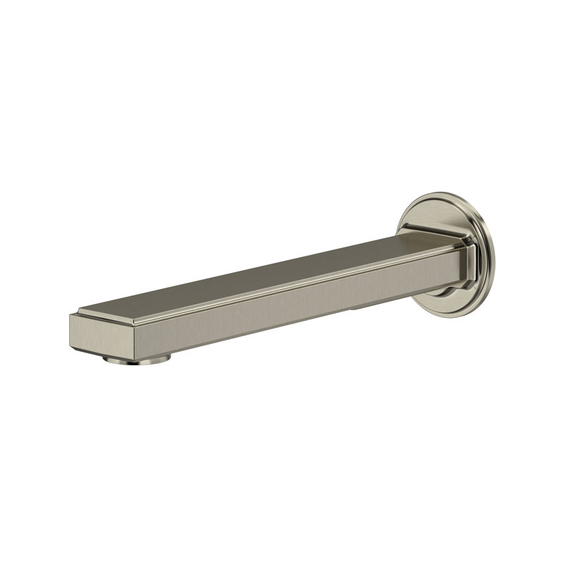 Manifesto Wall Mount Tub Spout, Brushed Nickel