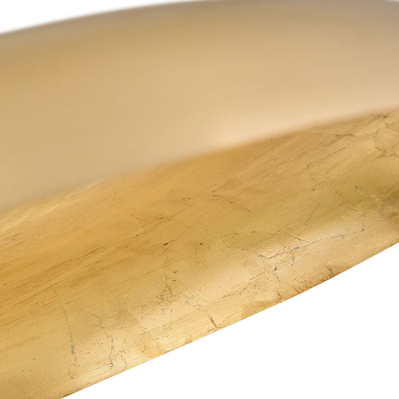 Sadie 1 - Light Steel Chandelier, Lacquered Brass, 6.25" H x 18" W x 18" D