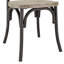 Chaise d'appoint à dossier croisé en bois massif Leyton