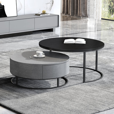Table basse ronde italienne de luxe légère