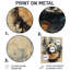 Portrait de panda dans un paysage de bambou I - décoration murale en métal Panda, reproduction d'art moderne en métal-1961776298