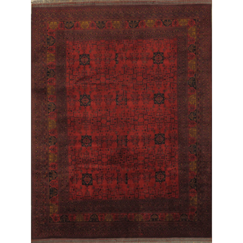 Oriental Area Rug in Rust