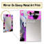Peinture rose et bleue fusion II - grand miroir abstrait, miroir mural décoratif moderne, impression sur métal-818325732