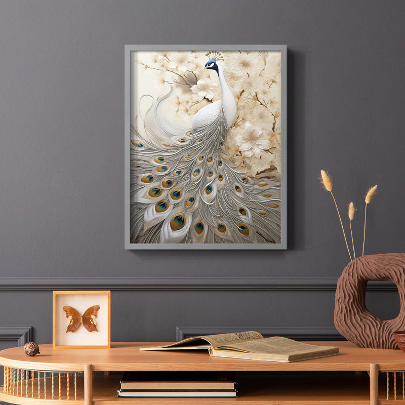 ANIMALS Series CCXL III - reproduction encadrée de qualité supérieure - prête à être accrochée - aucun clou requis, Gris