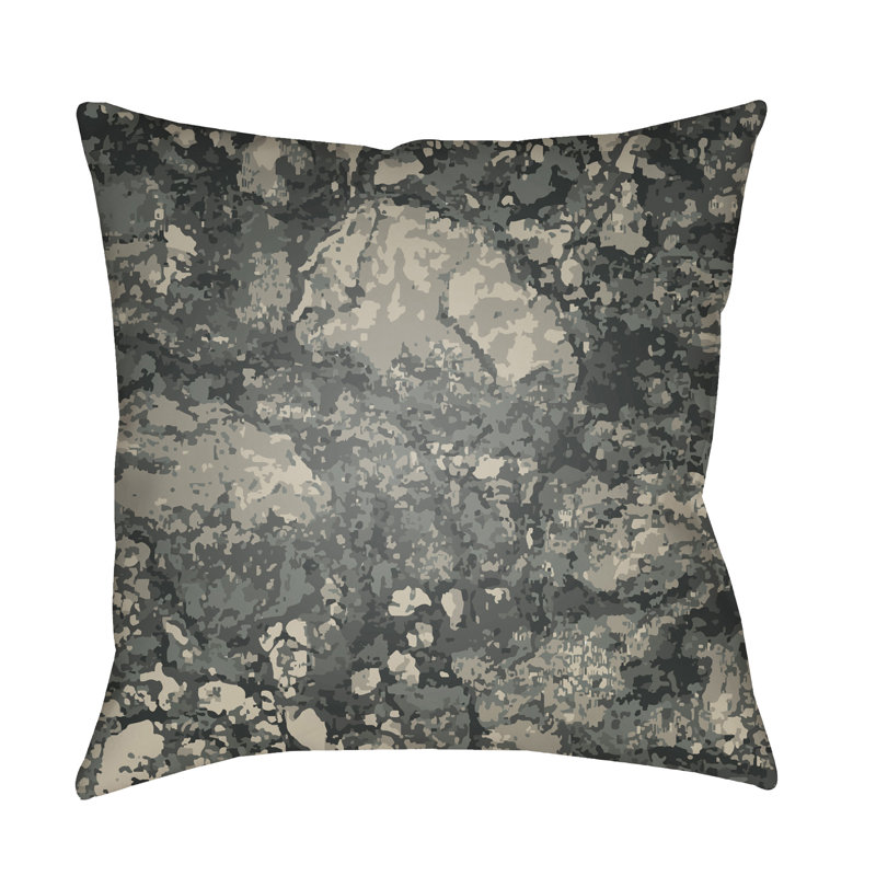 Textures Indoor/Outdoor Square Throw Pillow, Sage