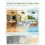  Ventilateur de plafond d'extérieur humide encastrable moderne 18 po avec lumière et télécommande Cissline pour patio et pavillon de jardin