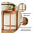 26.77" Brown Semi-Circle Solid + Manufactured Wood Console Table