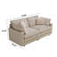 Canapé modulaire beige avec ressorts à ressorts pour l'intégrité structurelle, salon profond, 4 coussins, base en bois massif, amovible-304504521-304504520