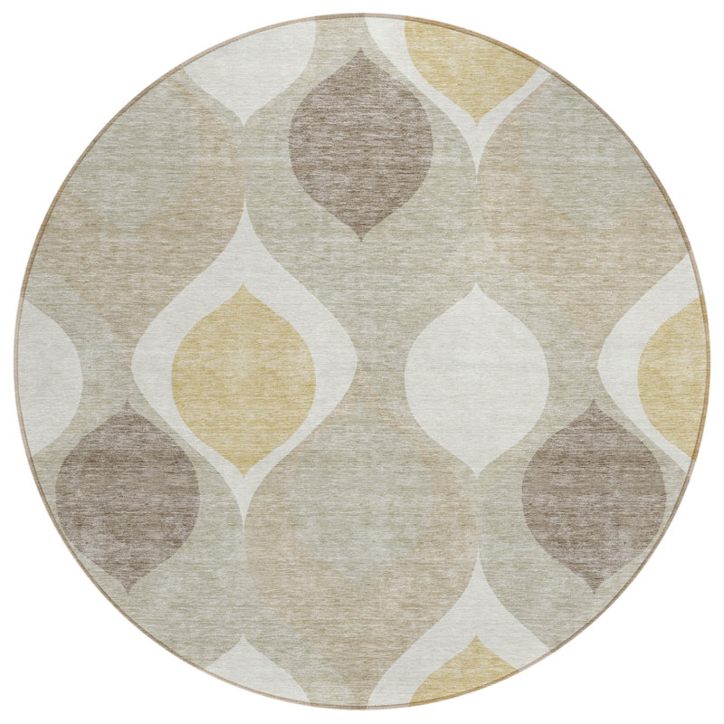 Tapis rond 8 po Ogee