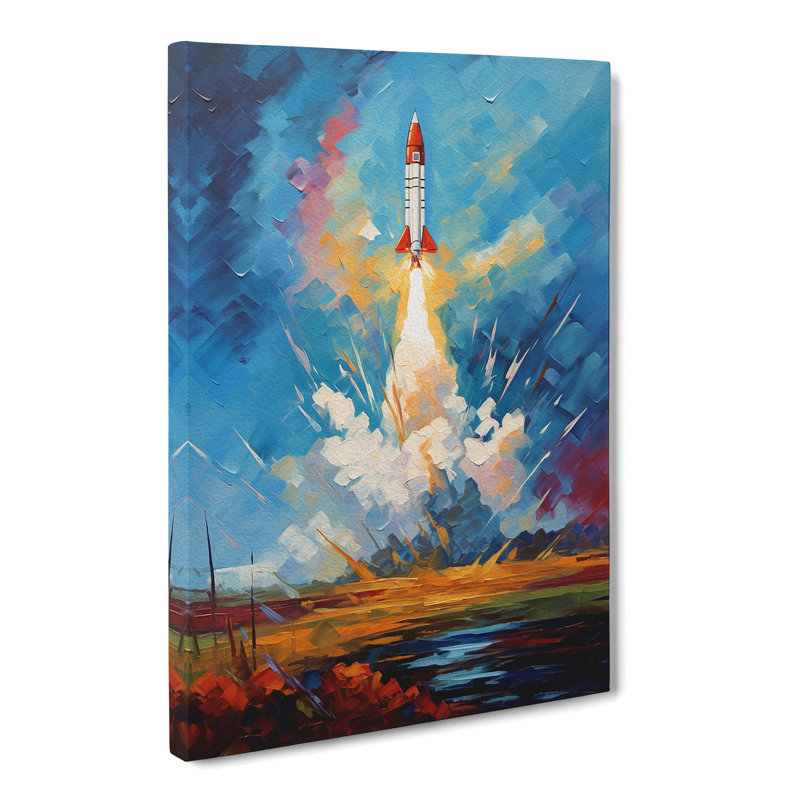 Rocket Impressionism - Wrapped Canvas, 60cm H x 40cm W x 3cm D