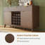 Buffet avec porte-verres et porte-bouteilles 59,8 po Modern-642635624