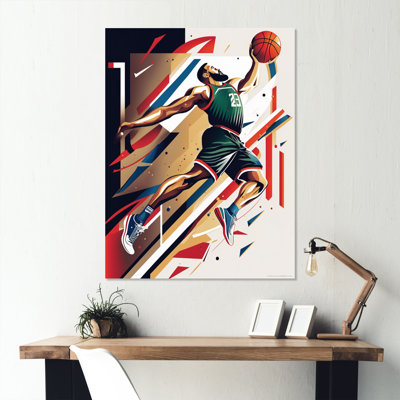 Décoration murale en métal Basketball Slam Dunk - Sport Basketball