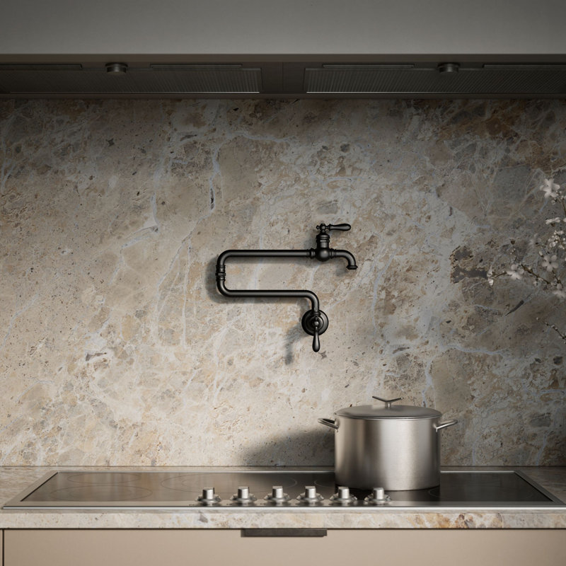 Artifacts® Single-Hole Wall-Mount Pot Filler, Oil Rubbed Bronze