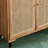 Vintage Rattan Shoe Cabinet Side Cabinet 8 Pair Shoe Storage Cabinet